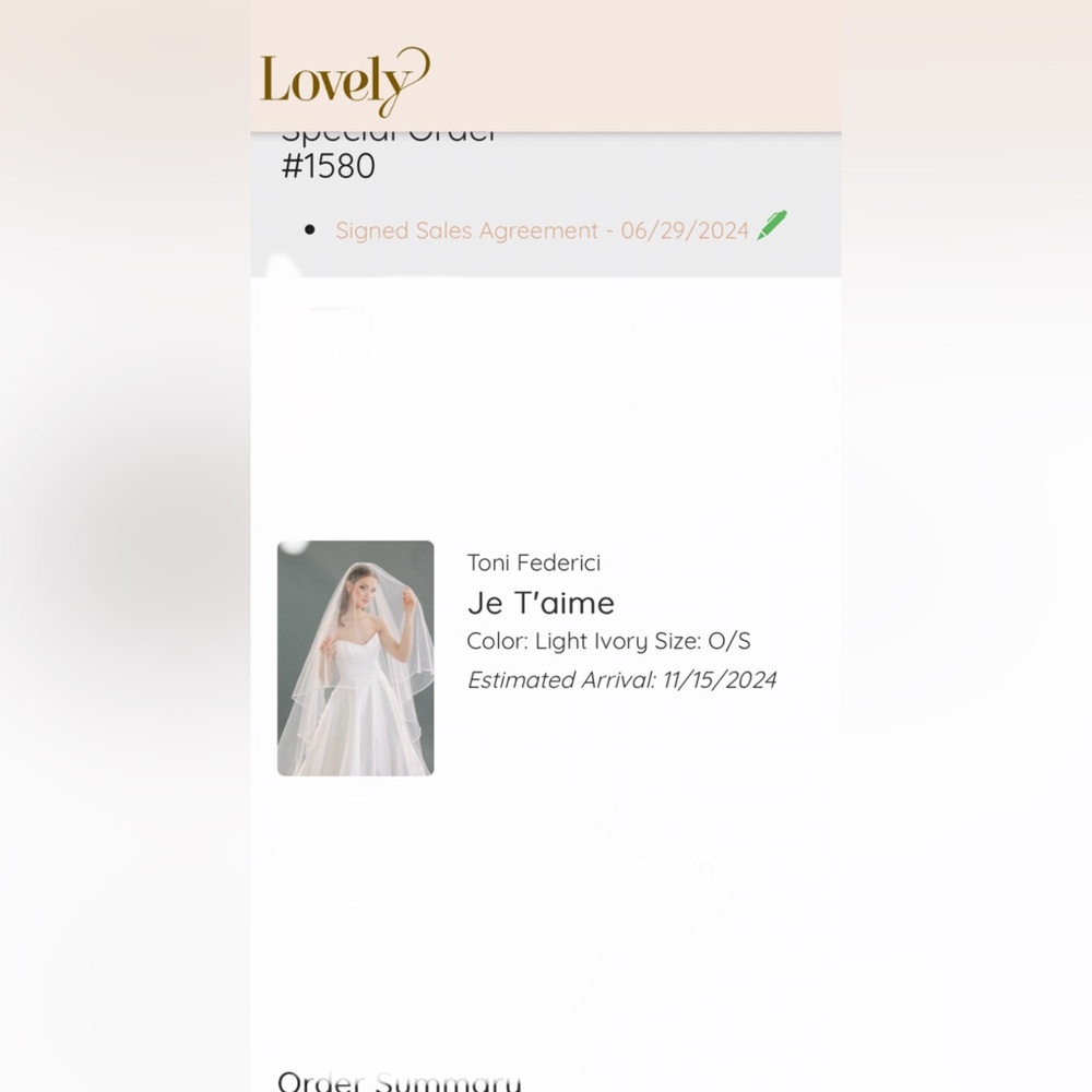 Toni Federici Je T’aime Cathedral Veil | Light Ivory - Picture 11 of 11